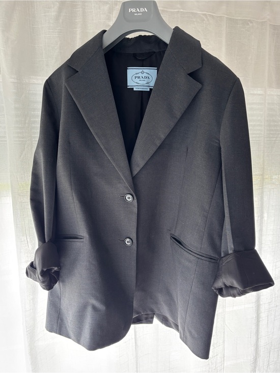 Prada Jackets & Blazers - Prada Women's Blazer in Charcoal Grey